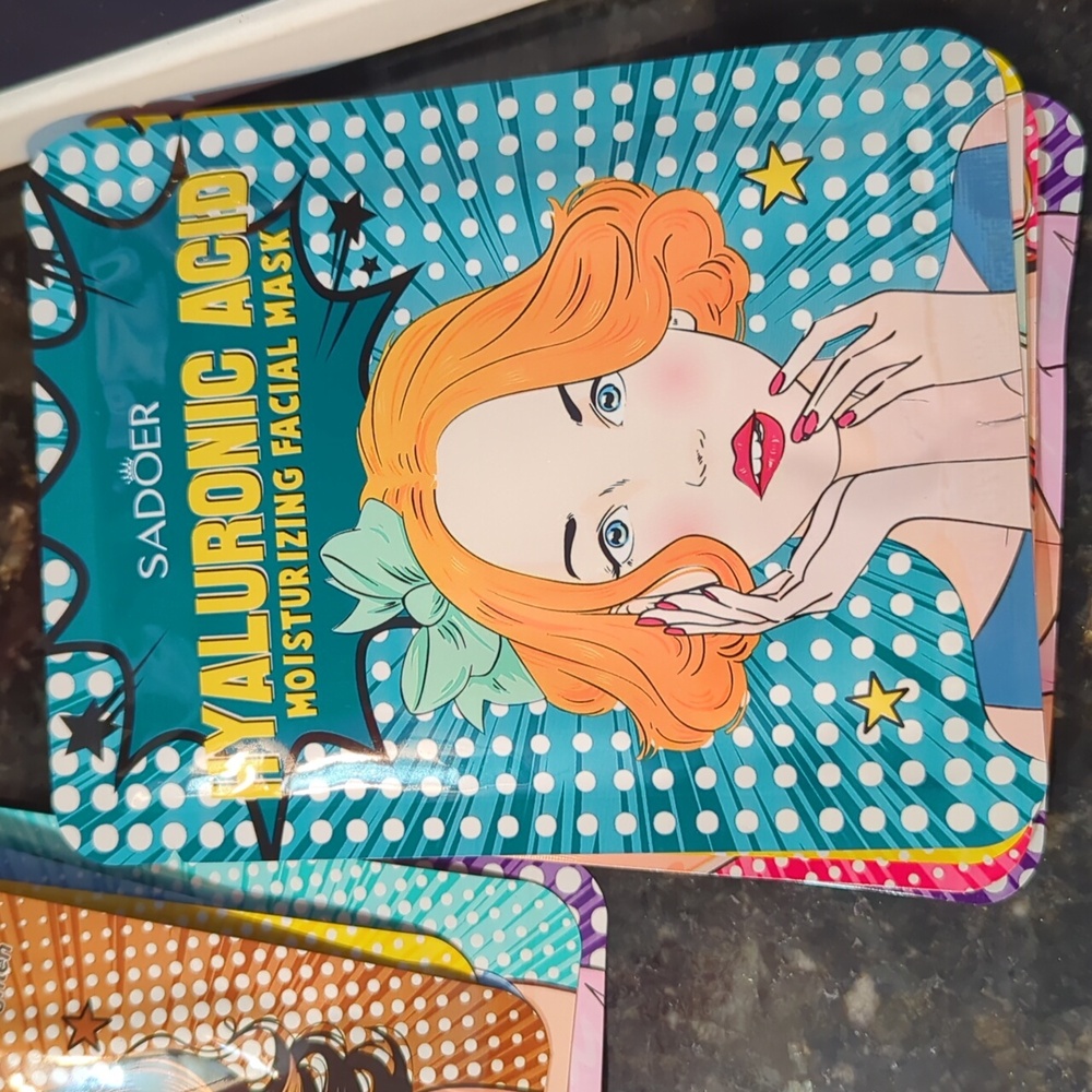 NWT 🌊🌴🌞SADOER🌞🌴🌊 Beauty Facial Masks 💕PIN-UP COLLECTION 😍 Bundle of 5💕 - Picture 10 of 11